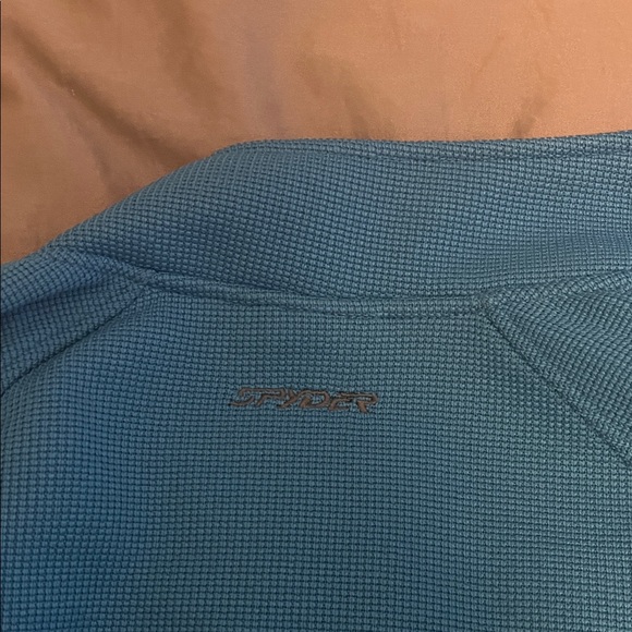 Spyder Blue and Black Kids Jacket - Picture 8 of 9